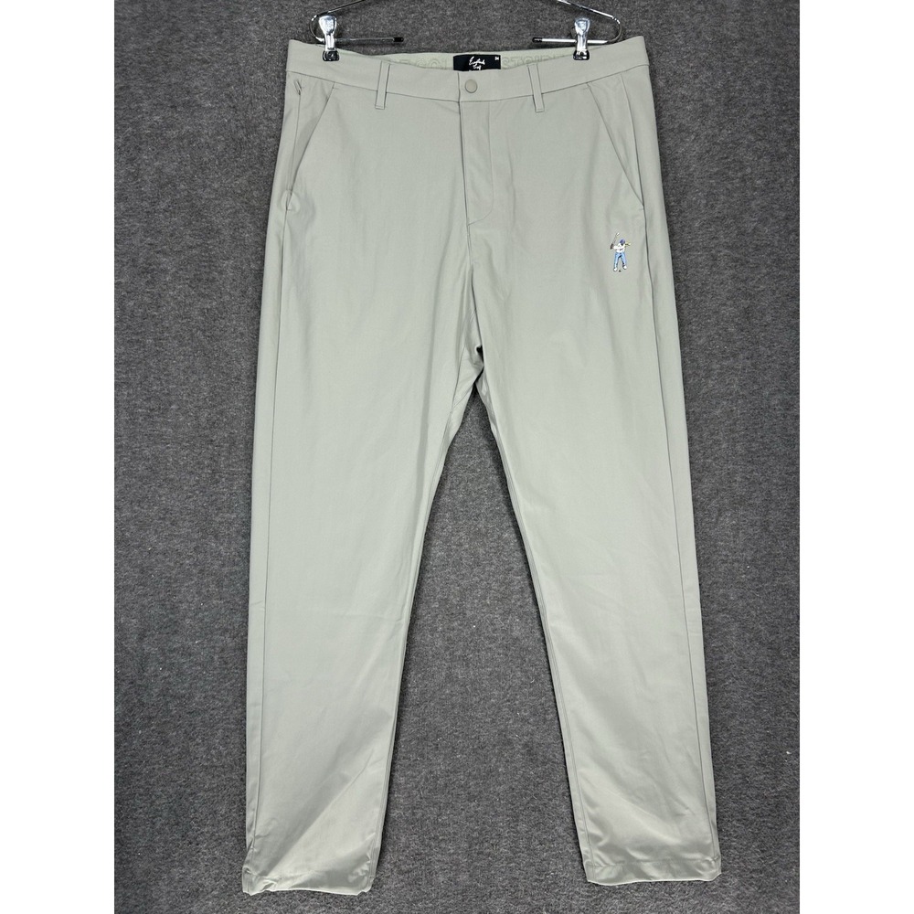 Eastside Golf Pants Mens 34 (fits 36x32) Sage Performance Tech Ankle Cinch